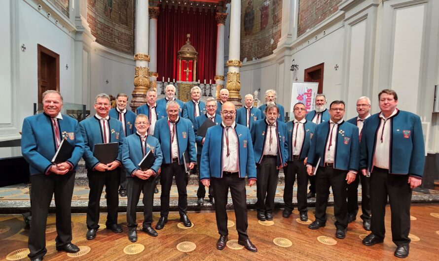 Der Inzinger Männerchor Friedrichslinde beim internationalen Chorfestival „Cantate Amsterdam“ im März 2024