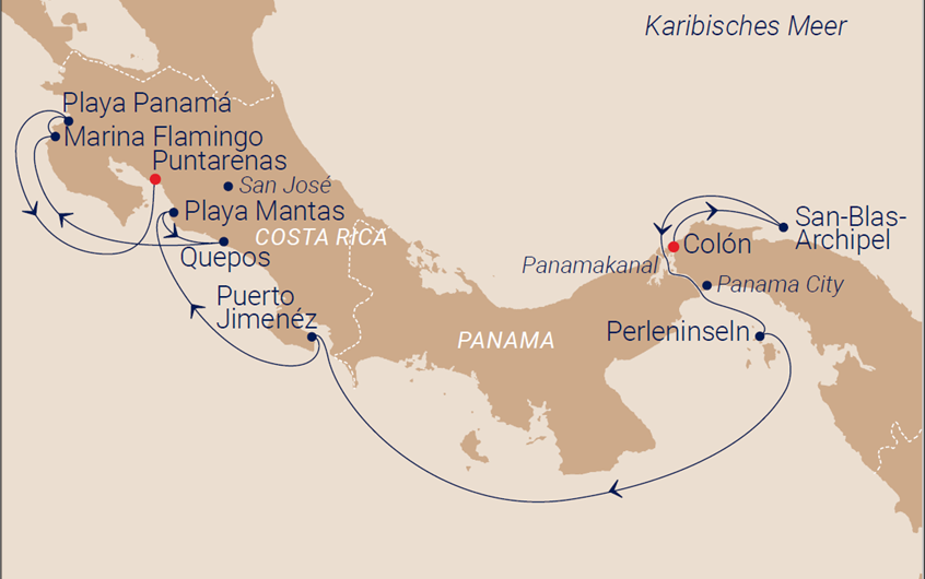 Reise durch Mittelamerika: Panamá Kanal / Costa Rica